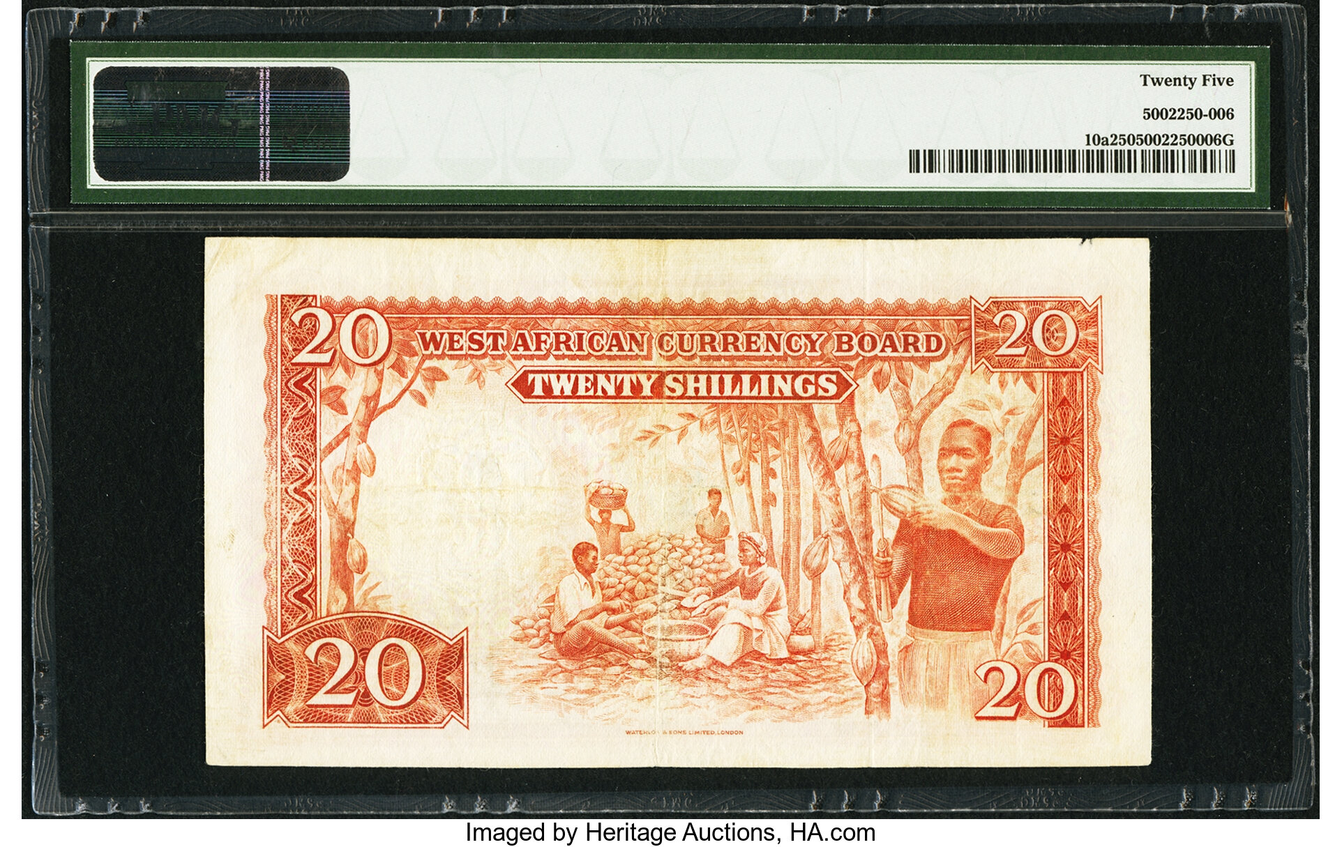image for: British West Africa  20 shillings(B110a)