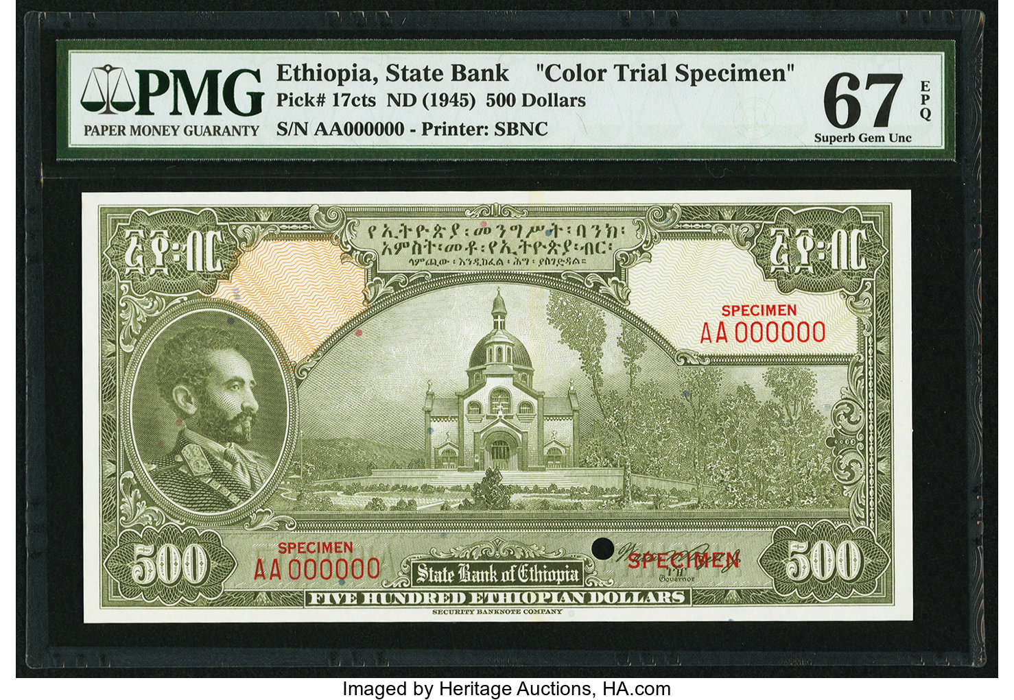 image for: Ethiopia  500 Ethiopian dollars(B206cs)