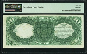 image for: Fr. 108 $10 1880 Legal Tender PMG Choice Uncirculated 64 EPQ....