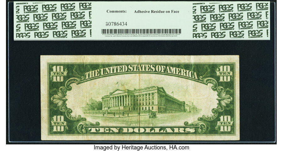 image for: Fr. 2400* $10 1928 Gold Certificate Star. PCGS Very Fine 25....
