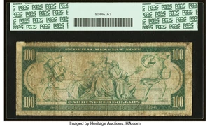 image for: Fr. 1128 $100 1914 Federal Reserve Note PCGS Very Good 8....