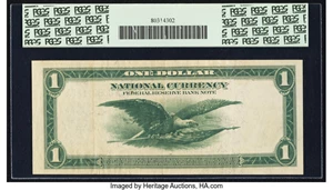 image for: Fr. 714 $1 1918 Federal Reserve Bank Note PCGS Extremely Fine 40PPQ....