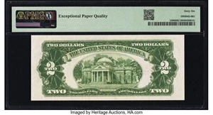 image for: Fr. 1506 $2 1928E Legal Tender Note. PMG Gem Uncirculated 66 EPQ....