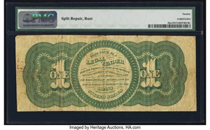 image for: Fr. 16a $1 1862 Legal Tender PMG Fine 12 Net....