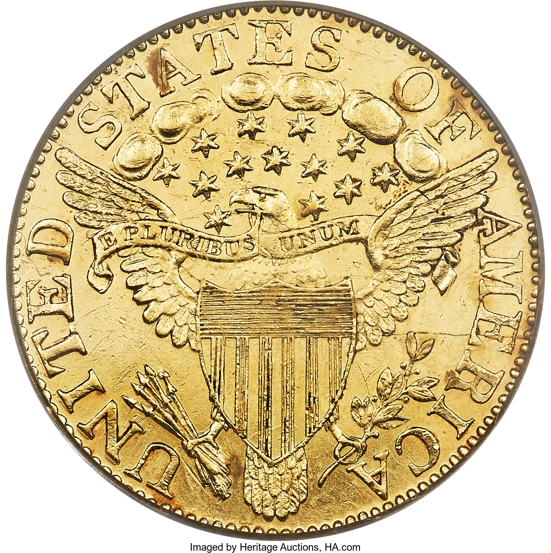 image for: 1804 $5 Small 8, BD-2, High R.4, AU50 PCGS....