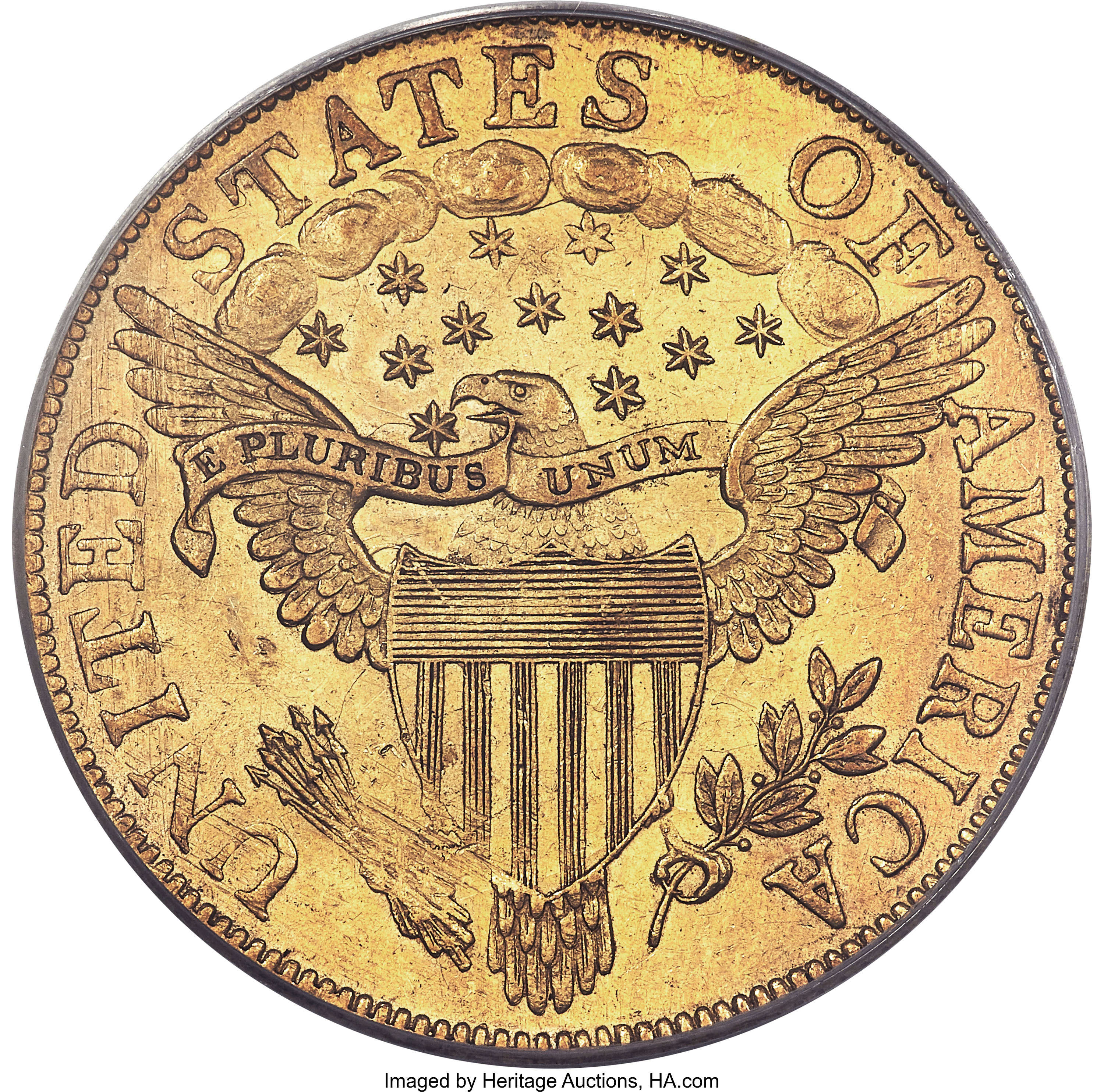 image for: 1803 $10 Small Reverse Stars, BD-3, R.4, MS61 PCGS. CAC....