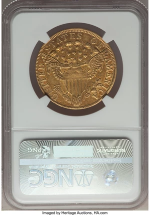 image for: 1799 $10 Small Obverse Stars, BD-6, R.5, AU58 NGC....