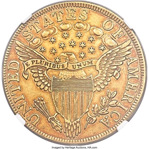 image for: 1799 $10 Small Obverse Stars, BD-6, R.5, AU58 NGC....