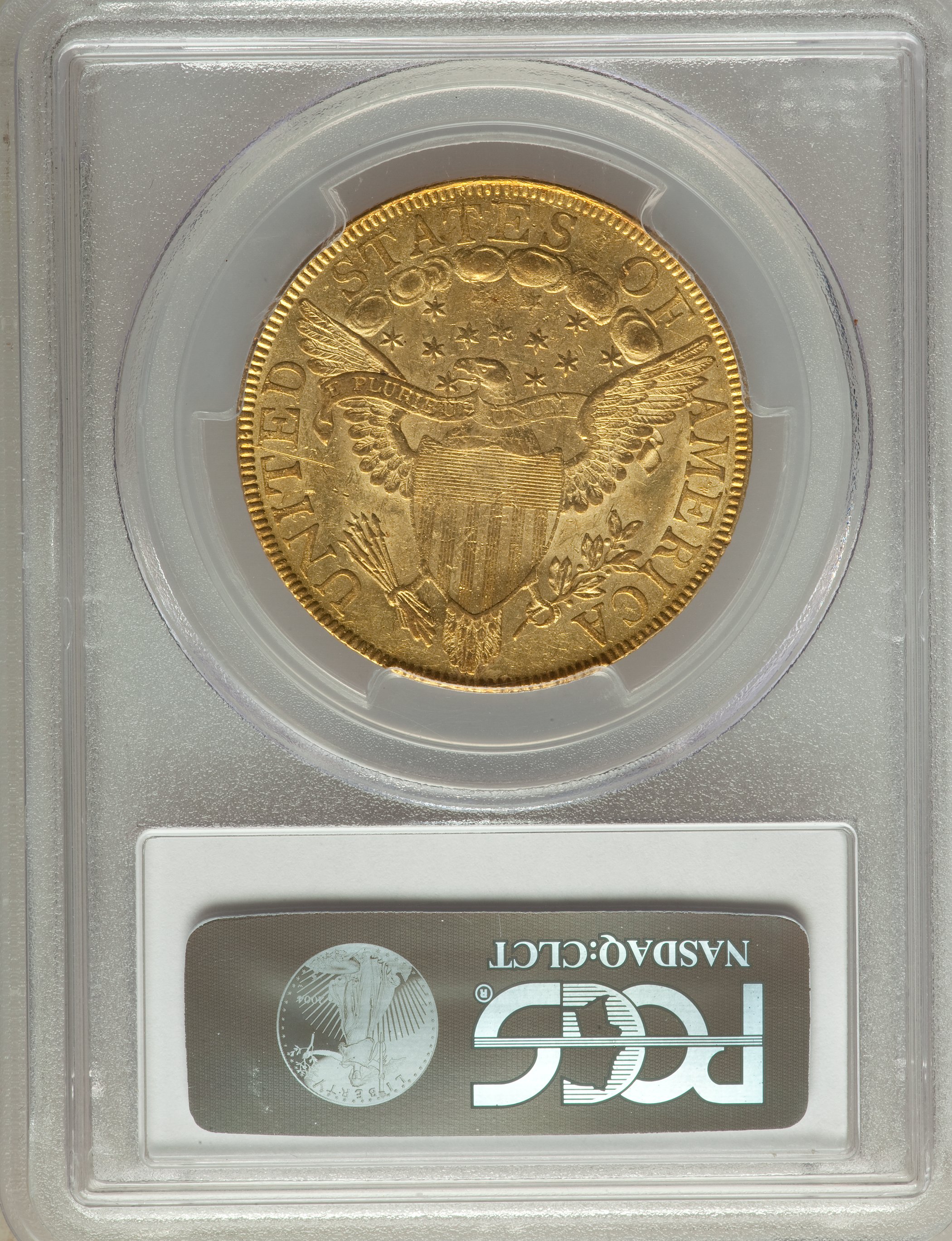 image for: 1801 $10 BD-1, R.5, AU55 PCGS....