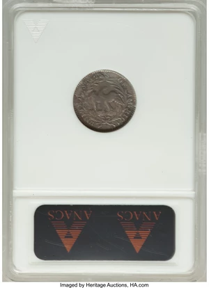 image for: 1797 H10C 16 Stars, V-4, LM-2, R.4 -- Bent -- ANACS. XF Details, Net VF30....
