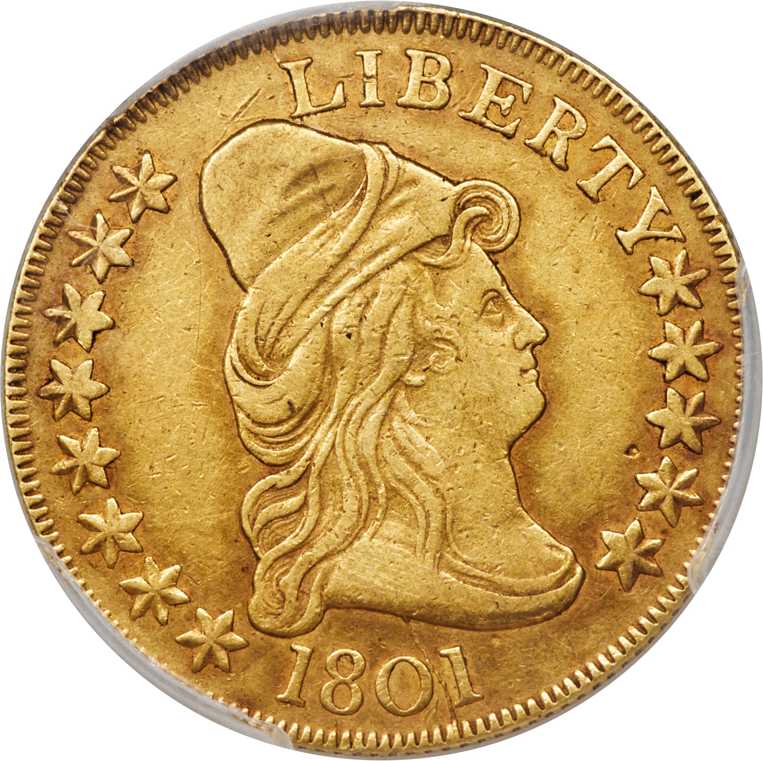 image for: 1801 $10 BD-1, R.5, XF40 PCGS Secure....