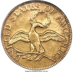 image for: 1795 $5 Small Eagle, BD-4, R.5 -- Damaged, Repaired -- NCS. VF Details....