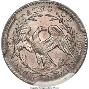 image for: 1795 H10C V-4, LM-10, R.3, MS64+ PCGS....