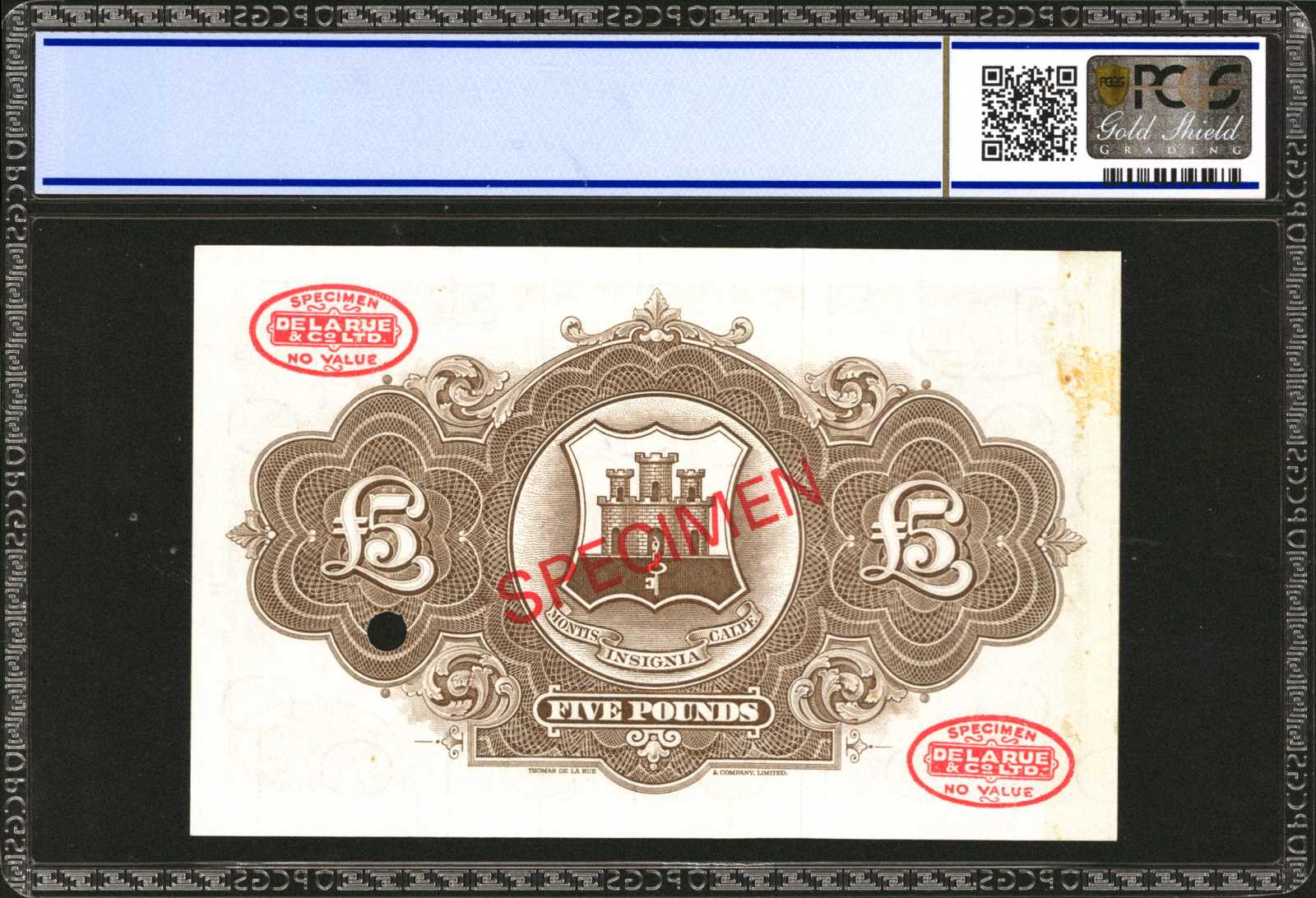 image for: Gibraltar  5 pounds (B117g)