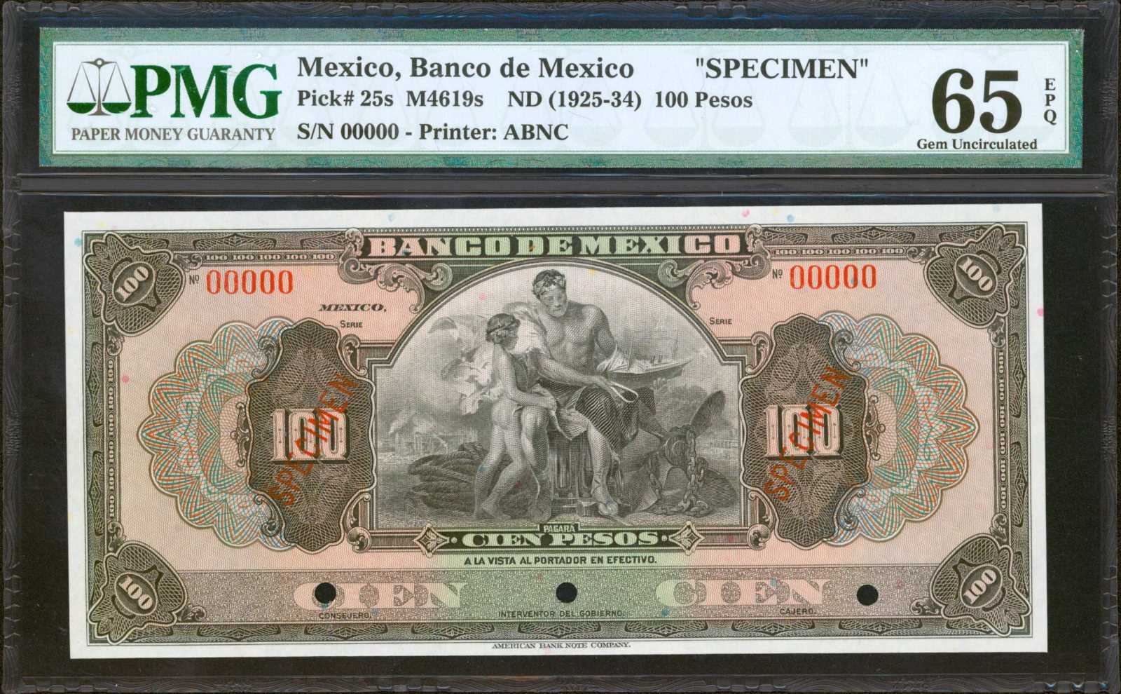 image for: Mexico  100 pesos(B605a)