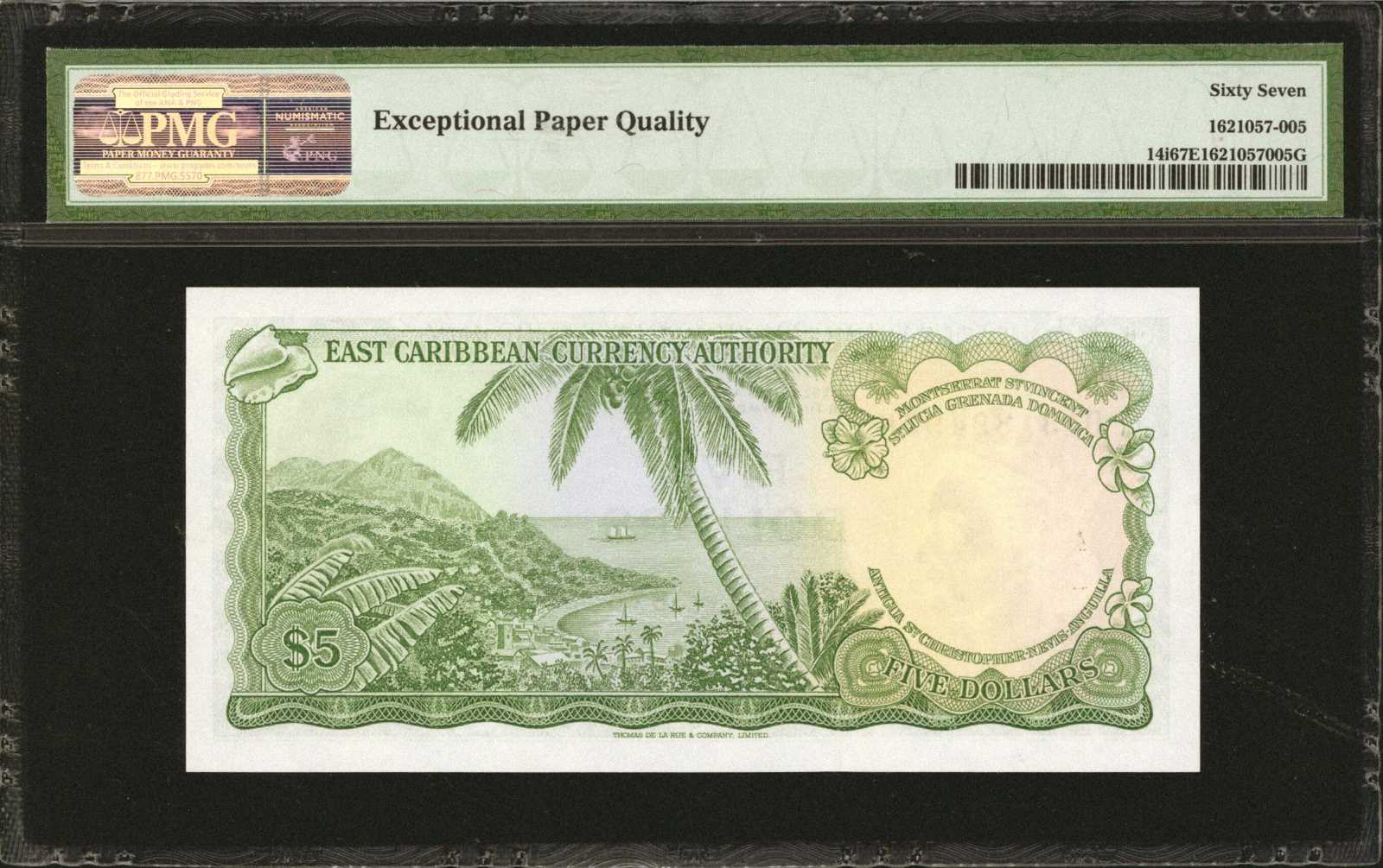 image for: East Caribbean States  5 dollars (B102a1)