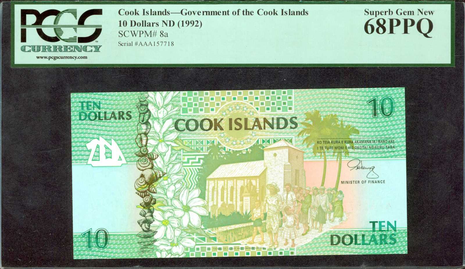 image for: Cook Islands  10 dollars (B108a)