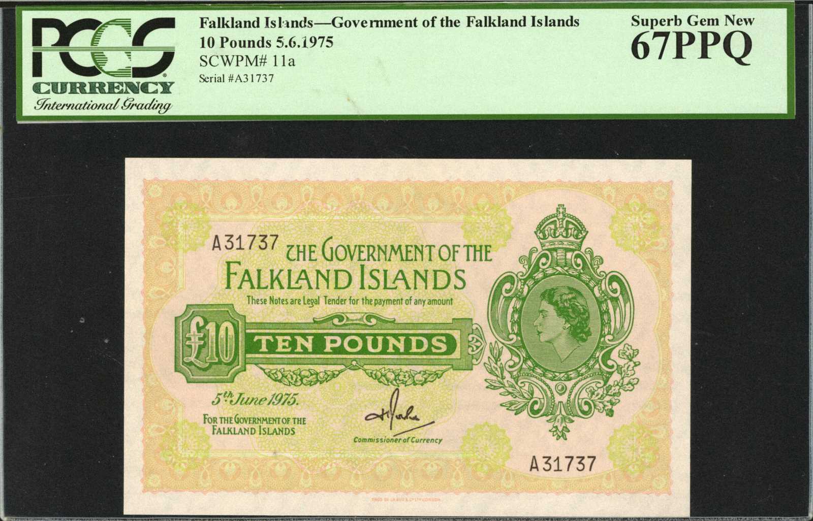 image for: Falkland Islands  10 pounds (B216cs2)