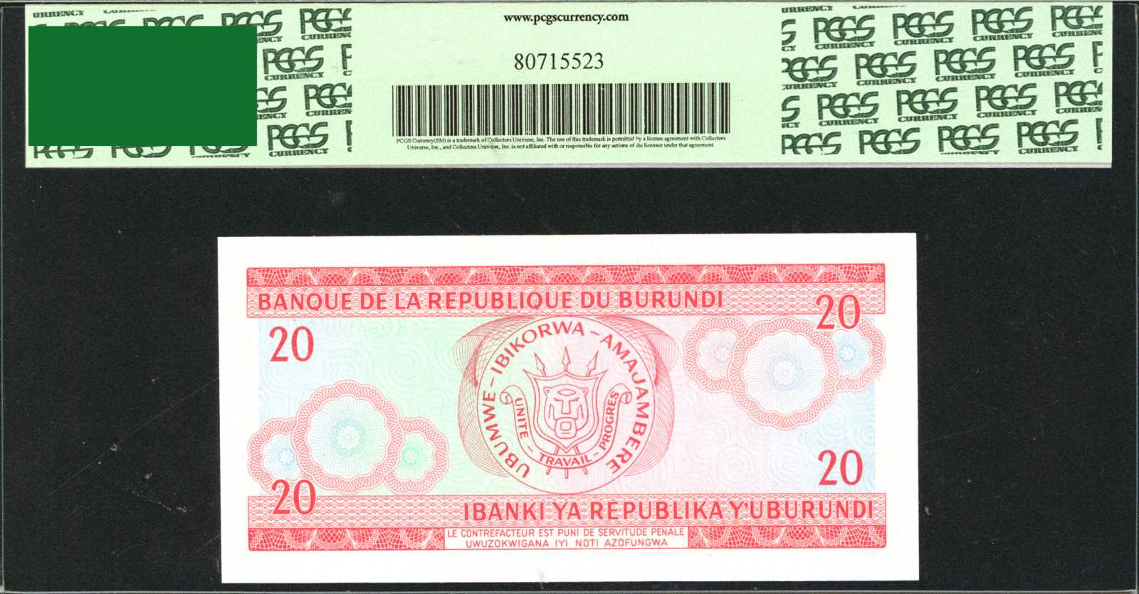 image for: Burundi  2,000 francs (B238a)