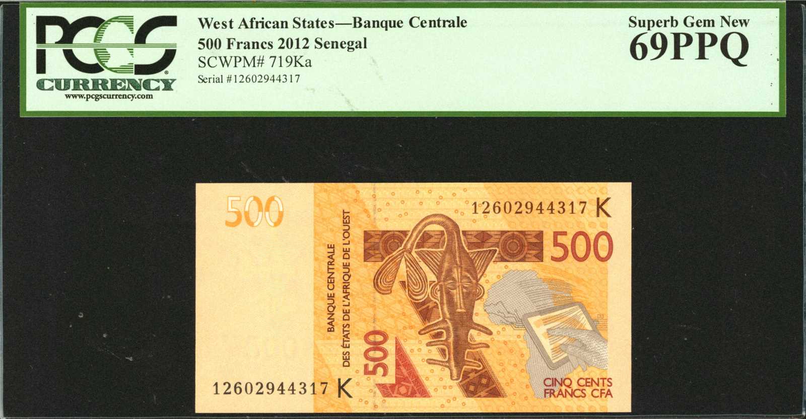  Diagonal red SPECIMEN / SANS VALEUR ovpt front; red # ovpt in wmk area; all-zero s/n 