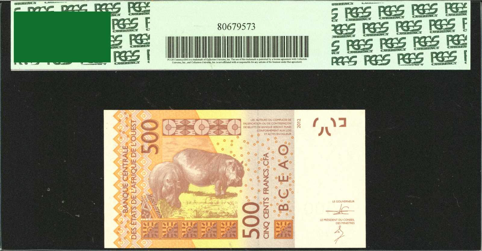image for: West African States  500 francs (B115Kk)
