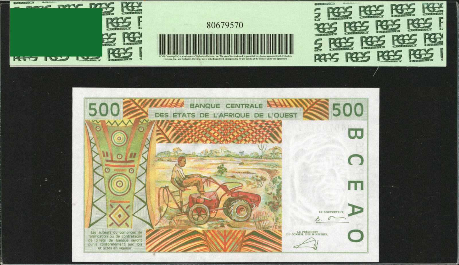 image for: West African States  500 francs (B115Ke)