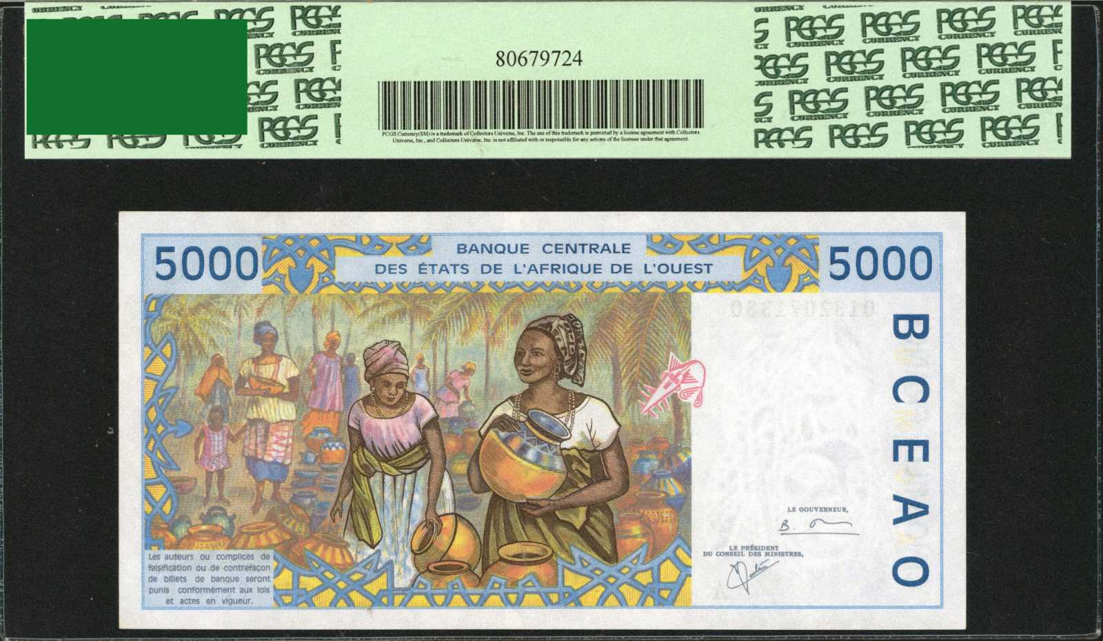 image for: West African States  5,000 francs (B118Ai)