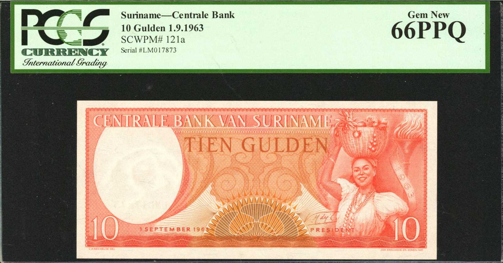 image for: Suriname  250 gulden (guilders)(B520a)