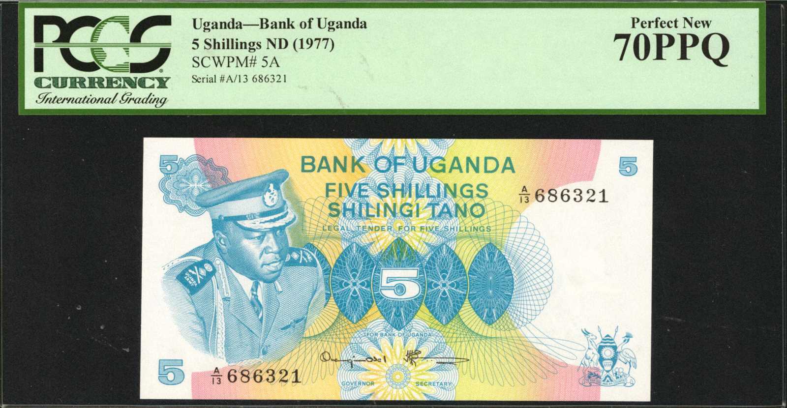 image for: Uganda  5 shillings(B105az)