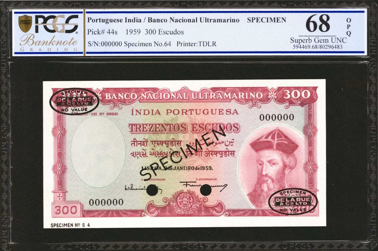 image for: Portuguese India  300 escudos(B333b)