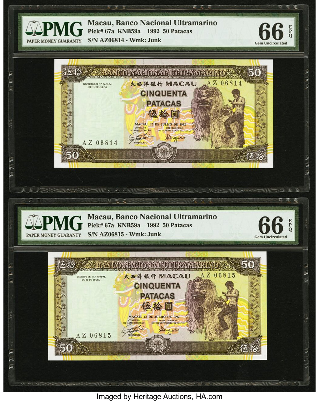 image for: Macau  50 patacas (B063a)