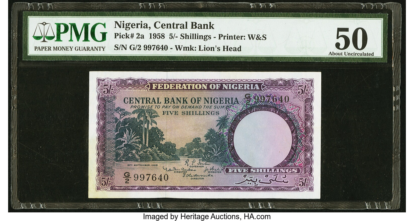 image for: Nigeria  5 shillings (B201as1)