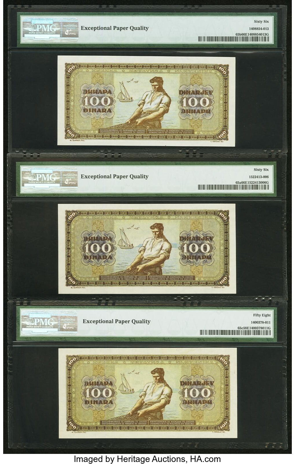image for: Yugoslavia  100 dinara (dinars) (B302b)