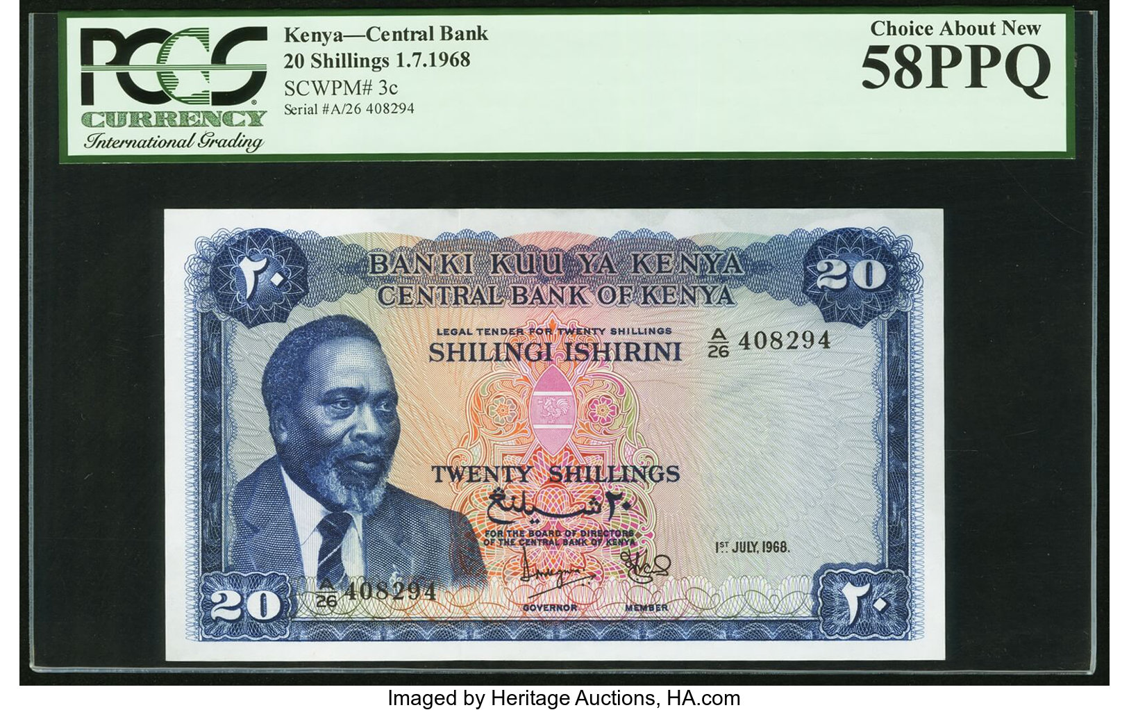 image for: Kenya  20 shillings (B103bs)