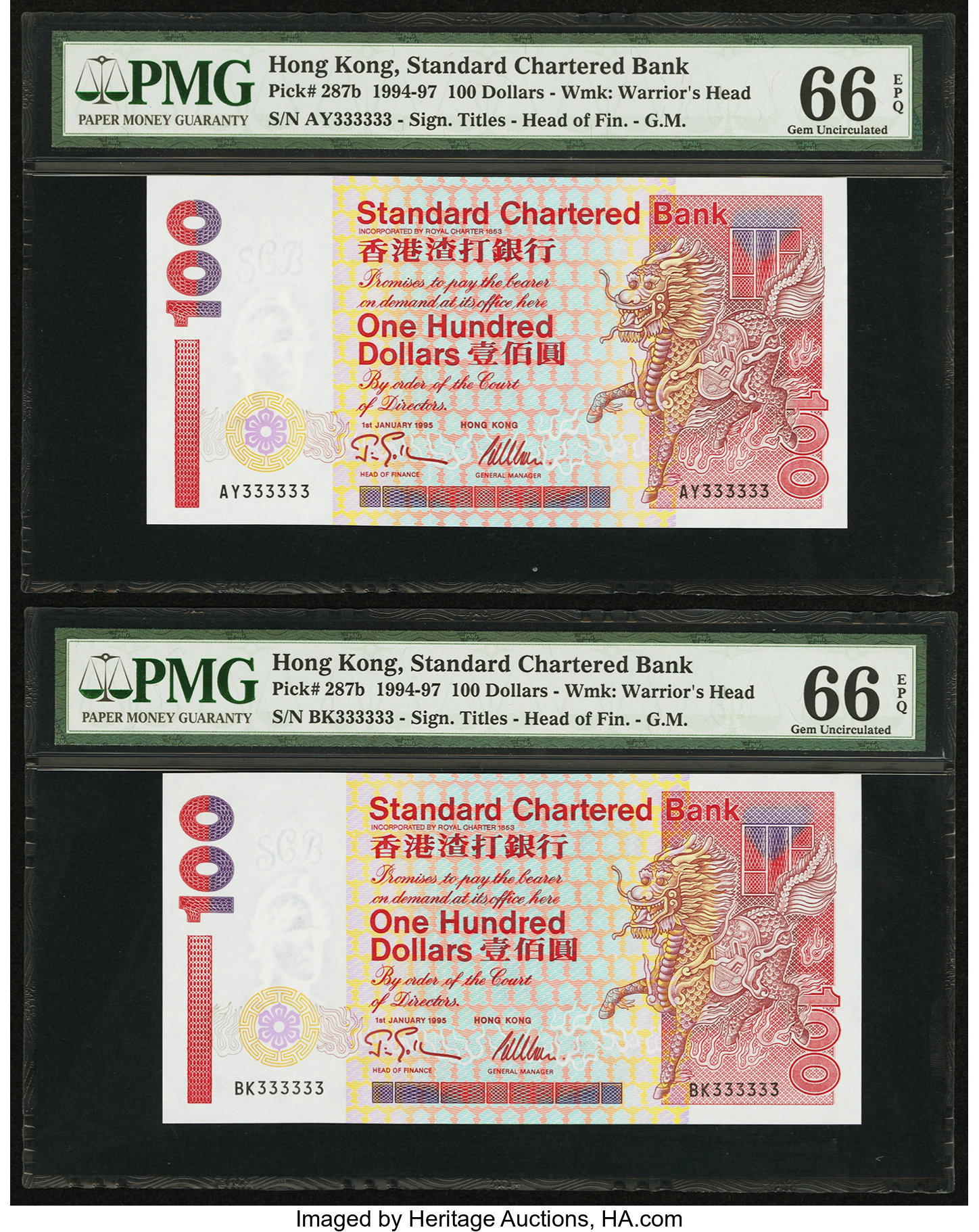 image for: Hong Kong  100 dollars (B410j)
