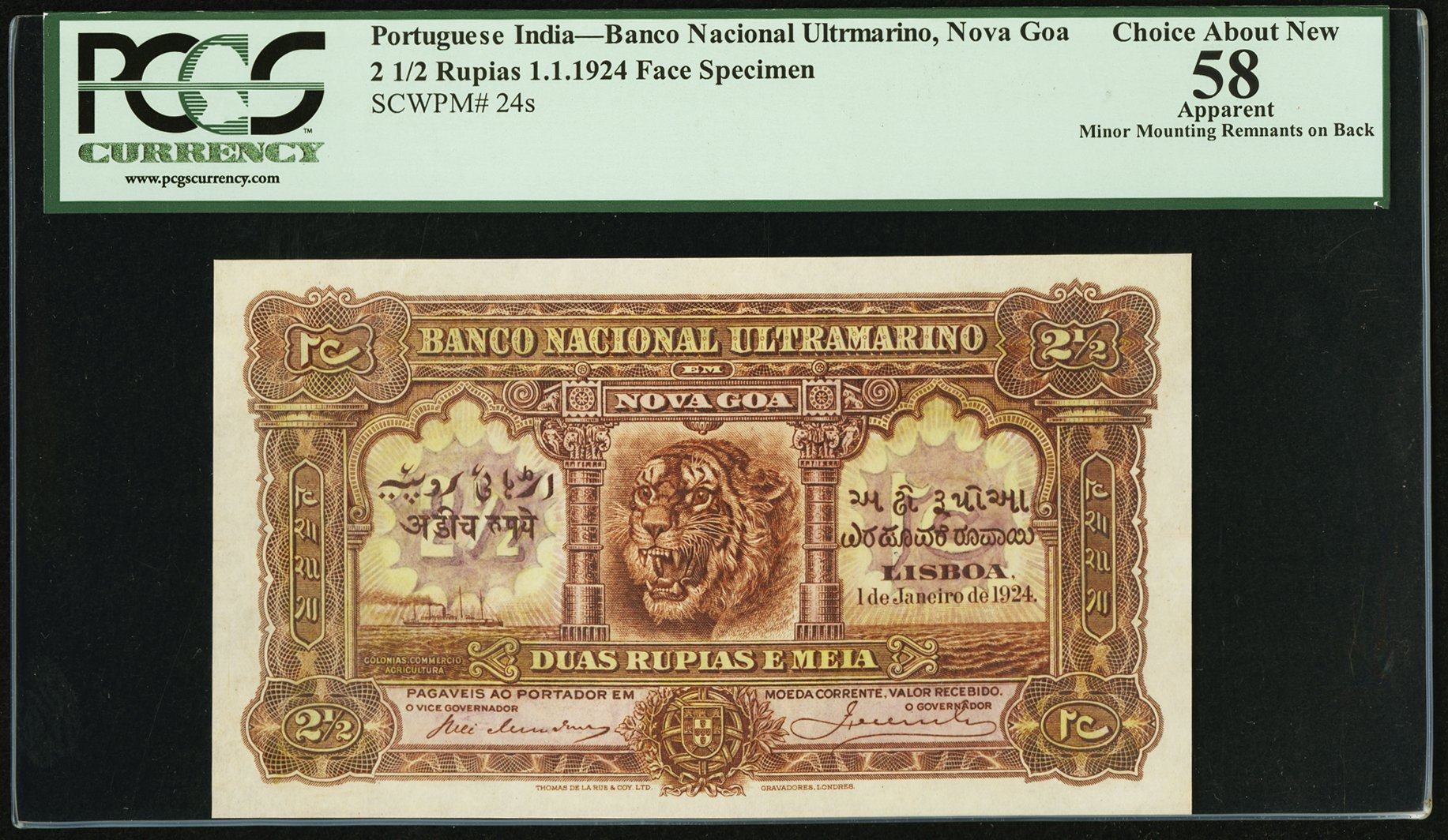 image for: Portuguese India  2 1/2 rupias(B312ap)