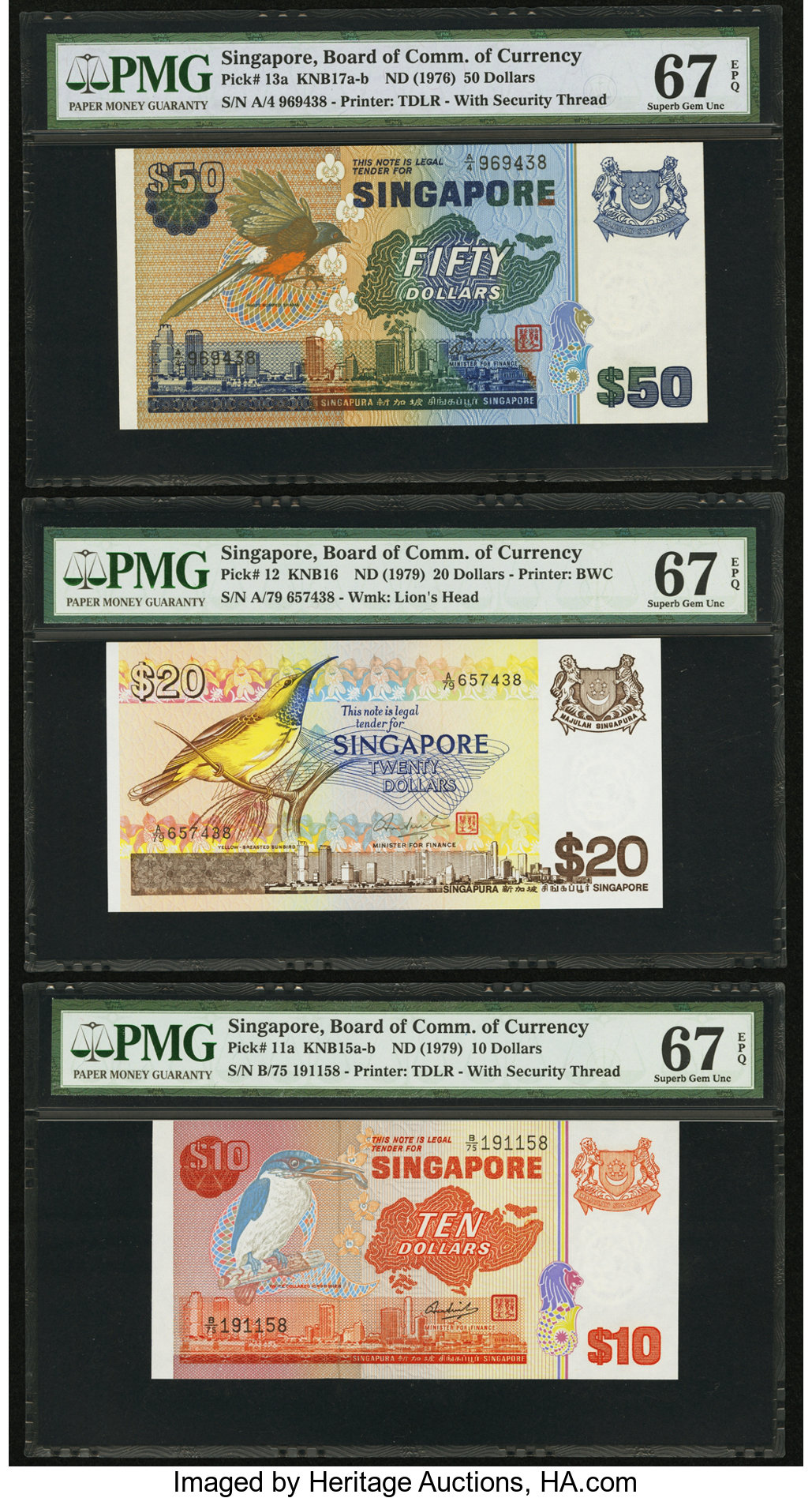 image for: Singapore  10 dollars (B112bz)