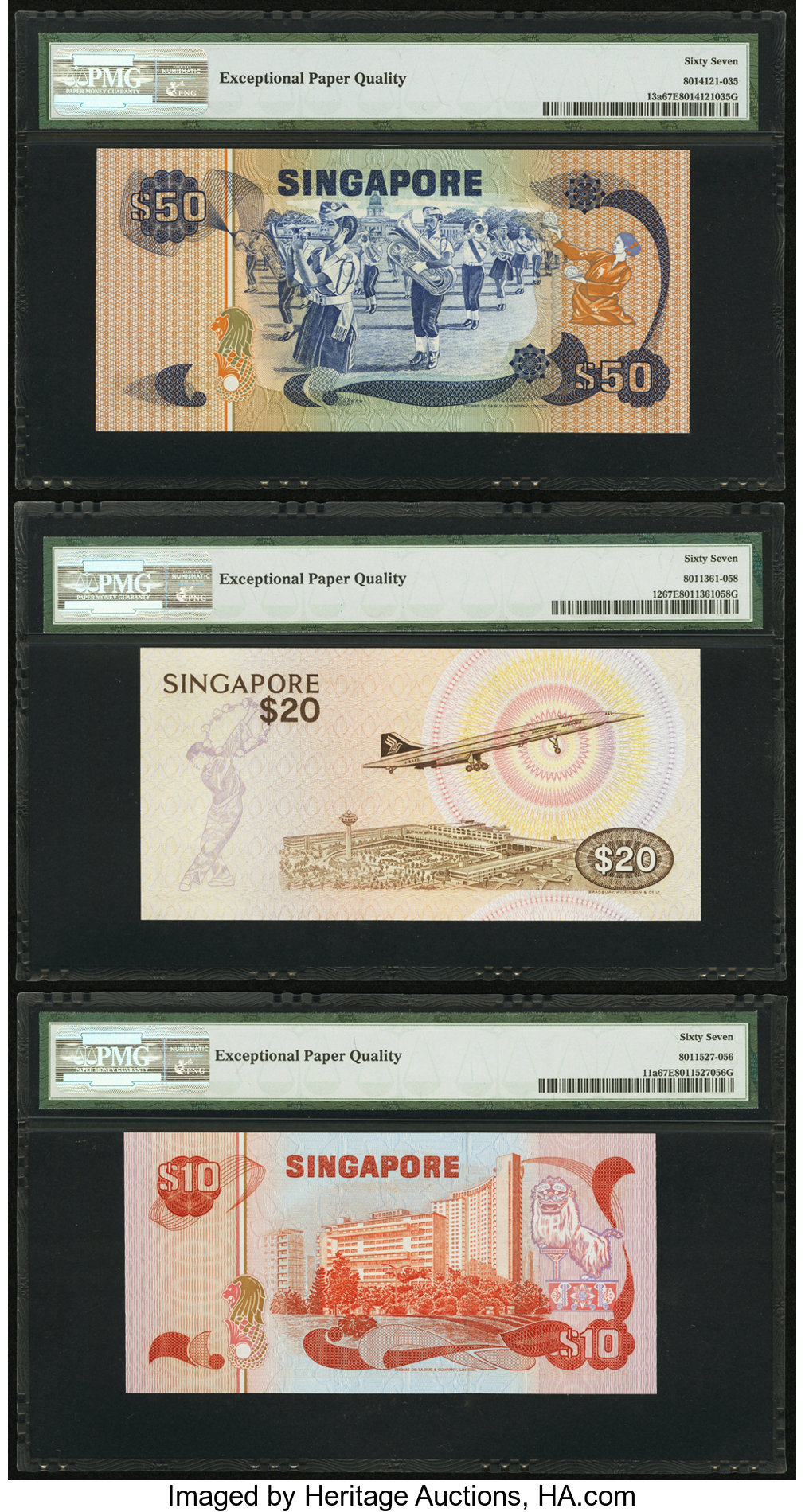 image for: Singapore  50 dollars (B114as)