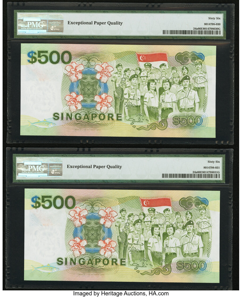 image for: Singapore  500 dollars (B125a)