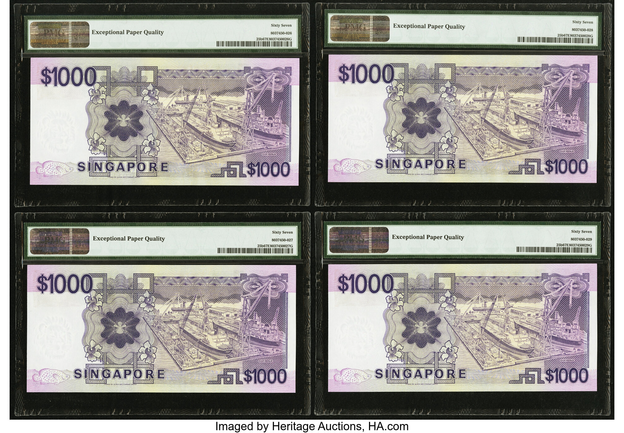 image for: Singapore  1,000 dollars (B126z)