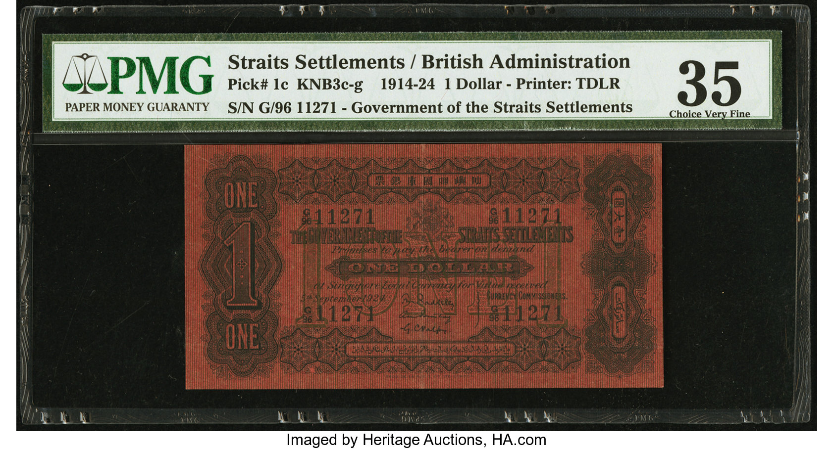 image for: Straits Settlements  1 dollar(B103as)