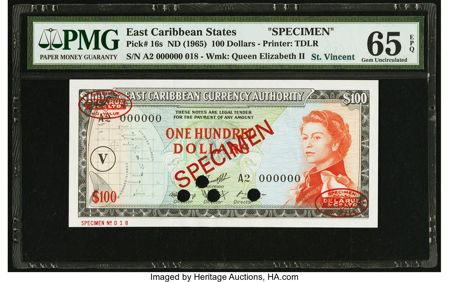 image for: East Caribbean States  100 dollars (B104cd)