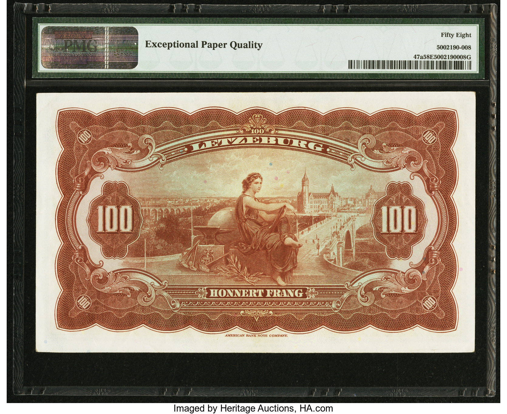image for: Luxembourg  100 francs / frang (B330as1)