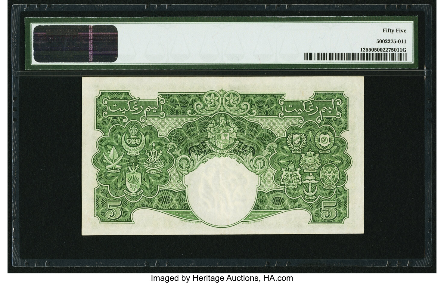 image for: Malaya  5 dollars(B113a)