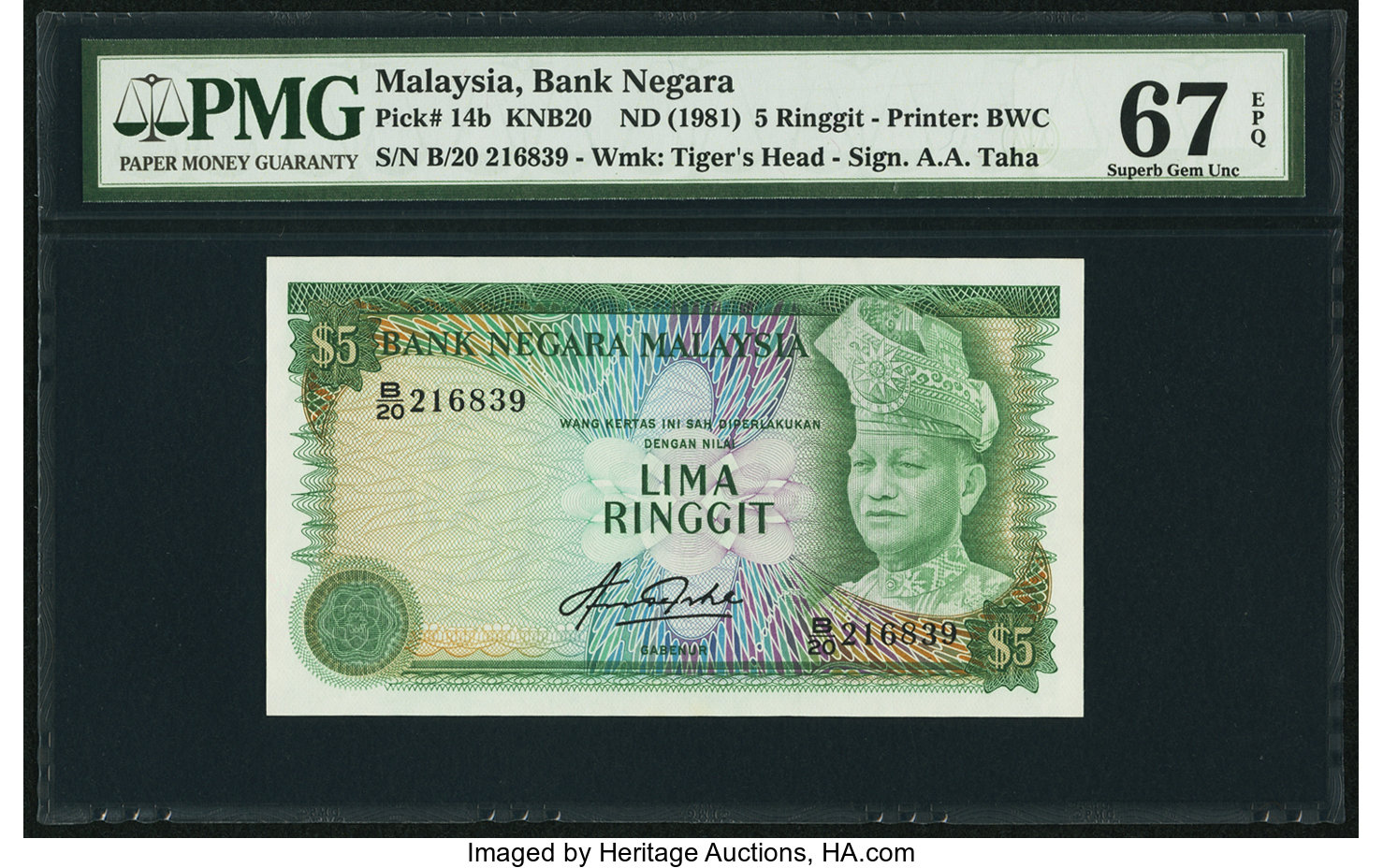 image for: Malaysia  5 ringgit (B114b)