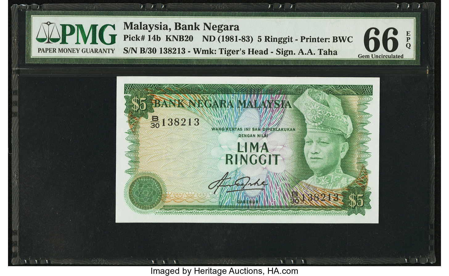 image for: Malaysia  5 ringgit (B114a)