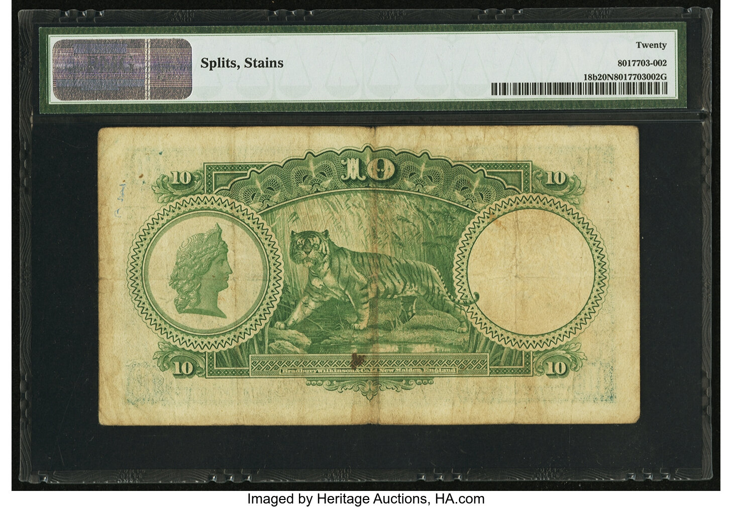 image for: Straits Settlements  10 dollars(B123d)