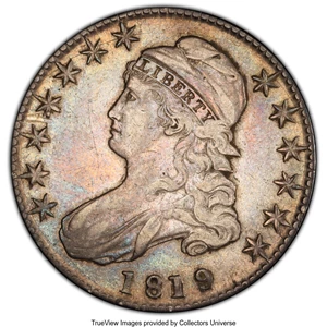 image for: 1819/8 50C Small 9, O-101, R.1, VF30 PCGS. PCGS Population: (5/36 and 0/2+). NGC Census: (4/49 and 0/0+). CDN: $240 Whsle. ...