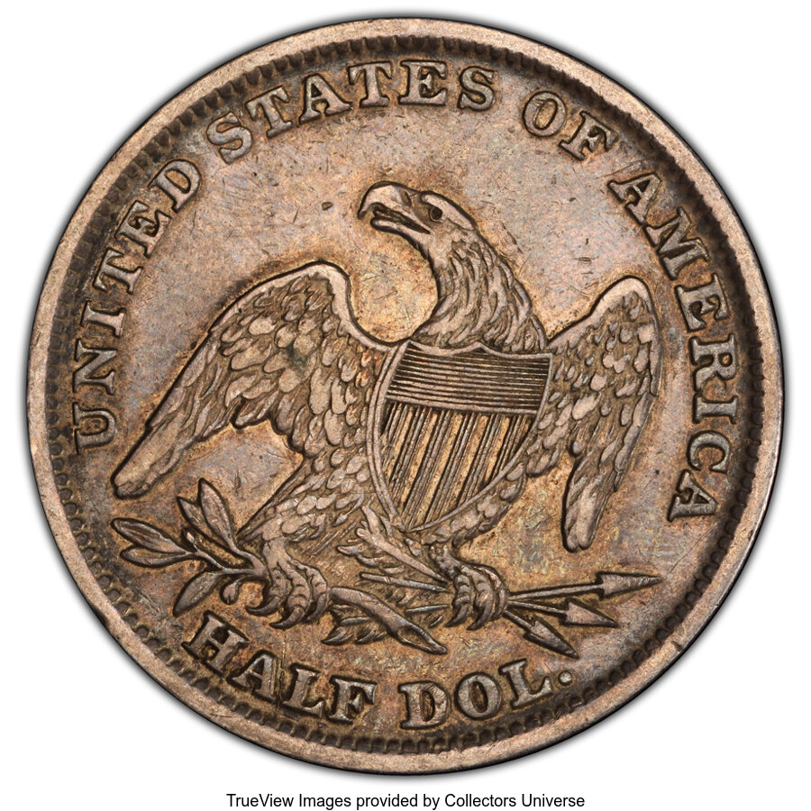 1838 50c Reeded Edge, GR-11 G4 CAC thumbnail 6