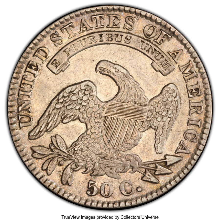 image for: 1831 50C O-108, R.1, XF45 PCGS. PCGS Population: (5/15 and 0/1+). NGC Census: (5/22 and 0/0+). CDN: $190 Whsle. Bid for NGC...